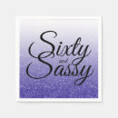 Search for 60 and sassy napkins 60th