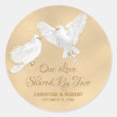 Search for bird wedding stickers Gold
