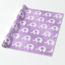 Search for purple baby shower wrapping paper Safari