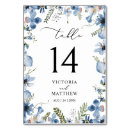 Search for dusty blue table cards Calligraphy
