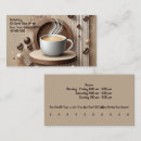 Recherche de café frais cartes visite Client(e)
