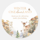 Search for winter wonderland birthday stickers Whimsical