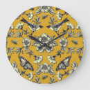 Recherche de jaune moutarde horloges Floral