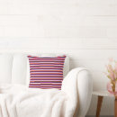 Search for black red and white pillows Stripes