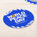 Recherche de signe paix dessous de verres Orange