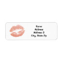 Search for lipstick kiss return address labels Valentine