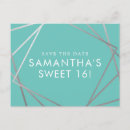 Search for teal silver save the dates Turquoise