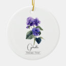 Search for violet flower ornaments Birth month flower