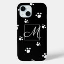 Search for cute paw print iphone cases Black and white