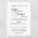 Search for charming wedding invitations White
