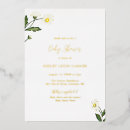 Search for white flower baby shower invitations Modern