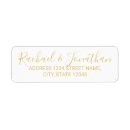 Search for gold foil return address labels weddings Elegant
