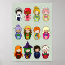 Recherche de poupée kokeshi posters Mignon