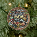 Search for new year ornaments Christmas tree