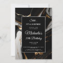 Search for marble birthday invitations Gold foil