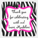 Recherche de pink zebra labels Anniversaire