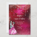 Search for rose gold glitter wedding invitations Glamour