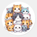 Search for clusters stickers Illustration