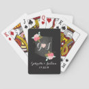 Recherche de mariage floral jeux de cartes Newly weds