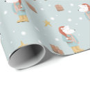 Search for snowflakes wrapping paper Polar bear