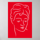 Recherche de visage femme posters Illustration