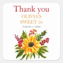 Search for sweet 16 thank you stickers Summer