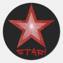 Search for black stars stickers Red