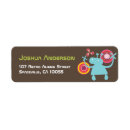 Search for boy birthday return address labels Retro