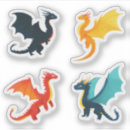 Search for golden dragon stickers Red