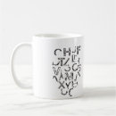 Search for alphabet design mugs Typography