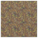 Search for brown floral fabric Vintage
