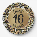 Search for leopard plates Black and gold