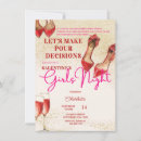 Search for girls night valentines day invitations Glitter