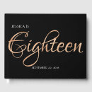 Search for 18th birthday guest books Gold