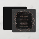 Search for gold dots invitations Black
