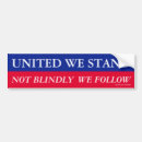 Search for united we stand bumper stickers Politics