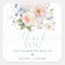 Search for something blue thank you stickers Wildflower