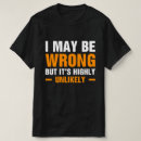 Search for i may be wrong tshirts Joke