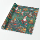 Search for santas workshop wrapping paper Cute