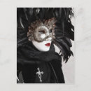 Search for black feathers postcards Mask