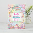 Search for sweet celebration invitations Candy land