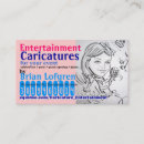 Recherche de caricatures cartes visite Artiste