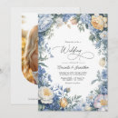 Search for powder blue wedding invitations Watercolor flowers