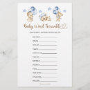 Search for word scramble game invitations Blue