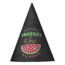 Search for watermelon paper party hats Summer birthday