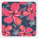 Search for tropical floral design stickers Hibiscus