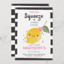 Search for citrus birthday invitations Lemon birthday party