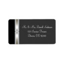 Search for silver and black return address labels Formal