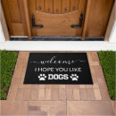 Search for funny dog quotes doormats Black