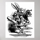 Search for the white rabbit posters Retro